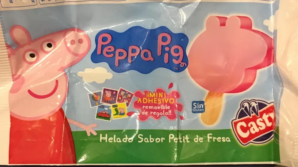 Helado peppa pig