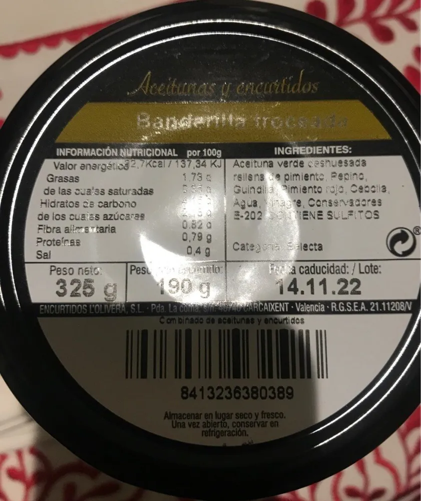 Banderillas troceadas