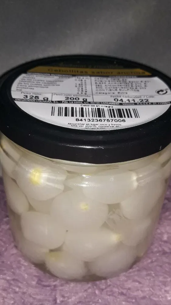 Cebolletas sabor anchoa