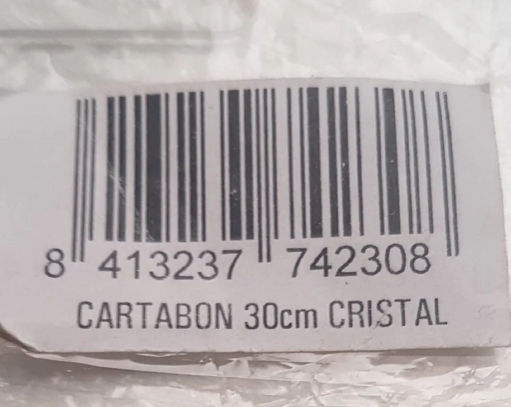 Cartabón 30cm Cristal