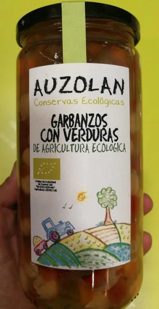 Garbanzos con verduras