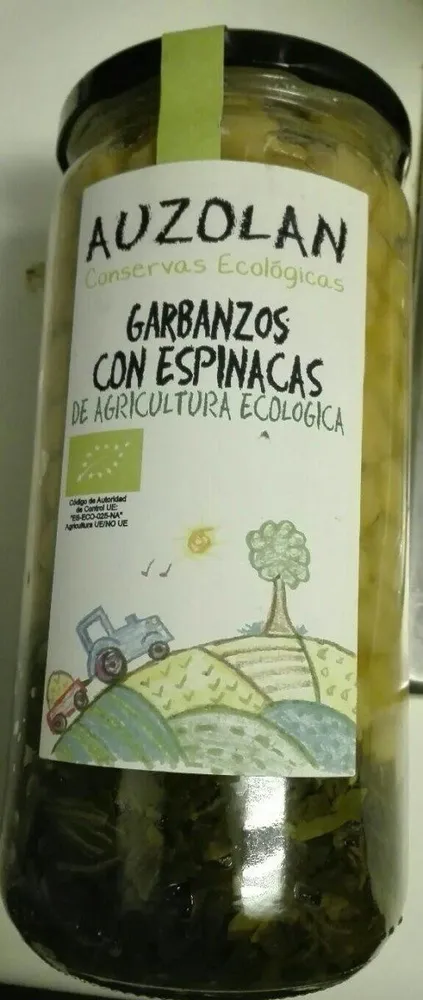 Garbanzos con espinacas