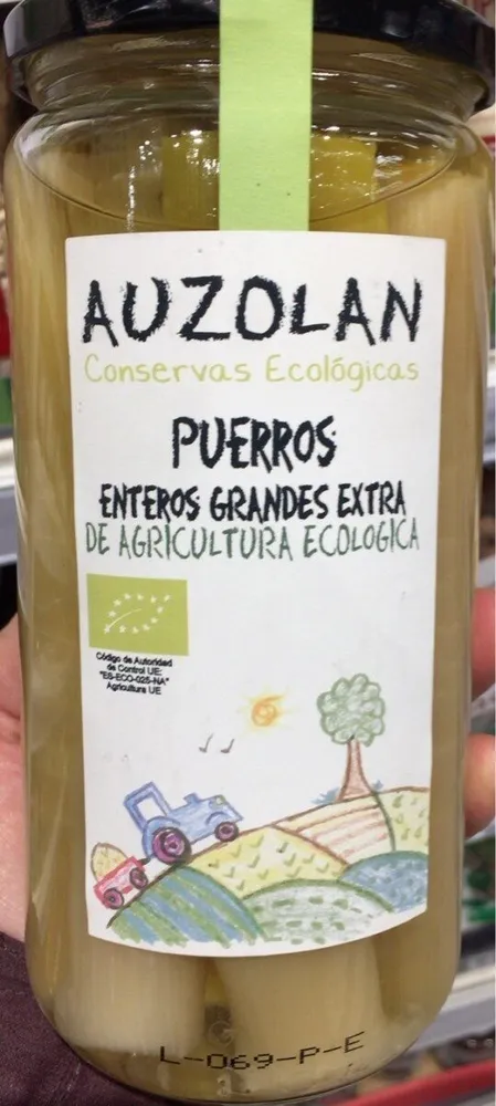 Puerros enteros grandes extra