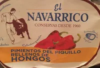 Pimiétos del piquillo rellenos de hongos