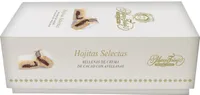 Hojitas selectas rellenas de crema de cacao con avellanas
