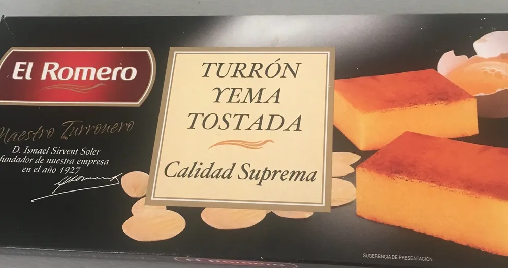 Turrón yema tostada