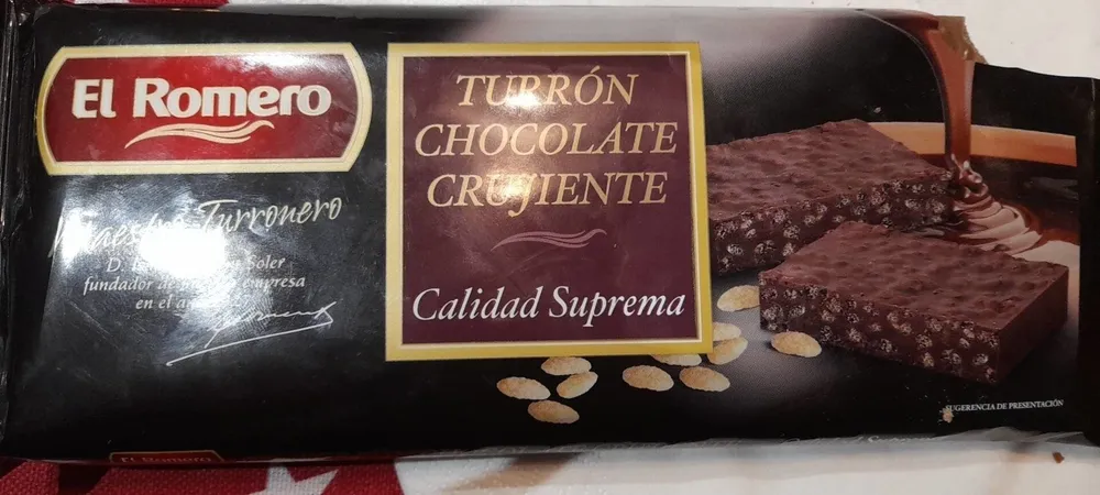 Turrón chocolate crujiente