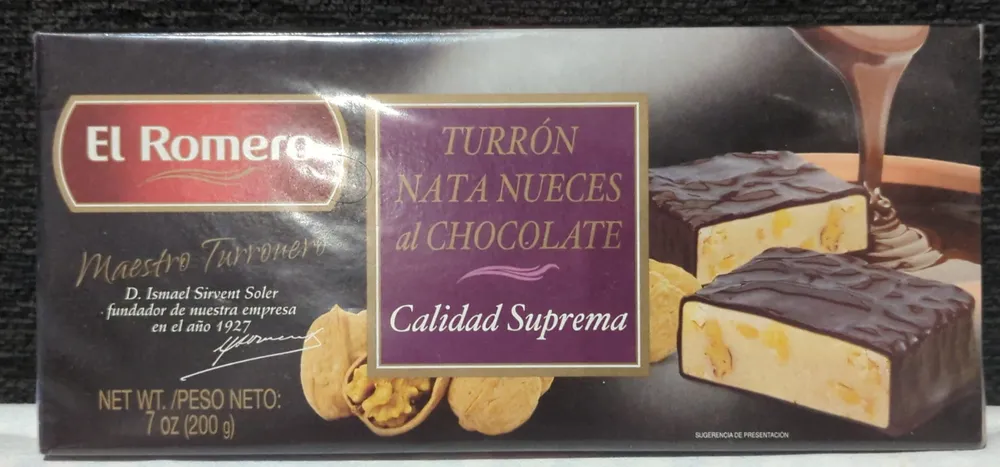 Turrón Nata Nueces al Chocolate
