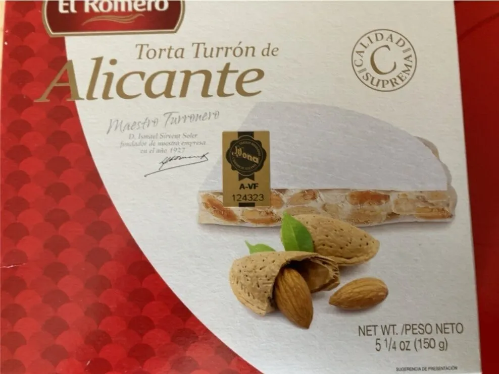 Torta Turrón de Alicante