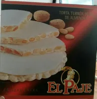 Torta de turrón duro de almendra