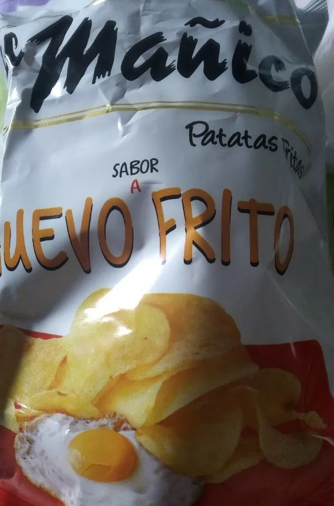 Patatas fritas sabor huevo frito