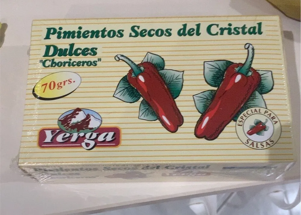 Pimientos secos del cristal