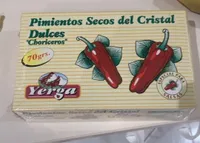 Pimientos secos del cristal