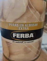 Peras en almibar