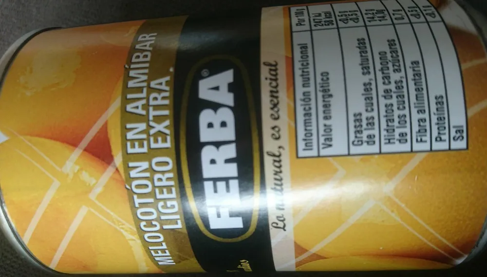 Melocotón en almíbar ligero extra