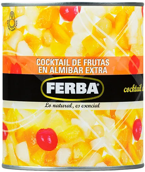 Cocktail de frutas en almíbar extra