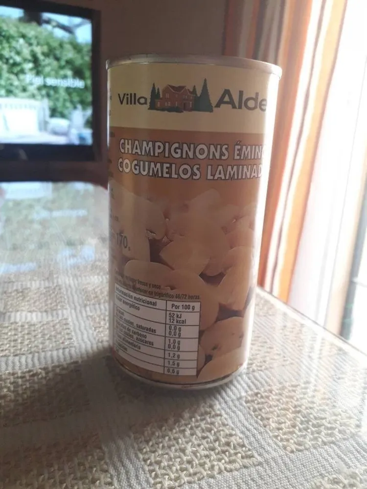 Champiñones Laminados Primera