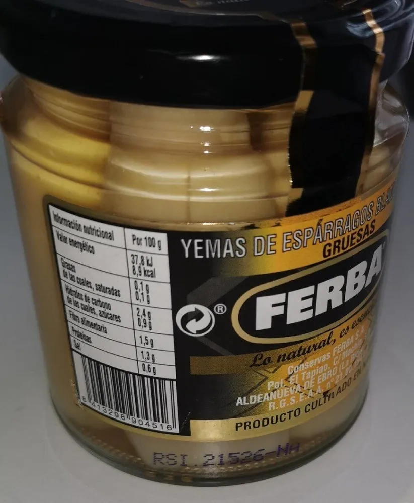Temas de espárragos blancos extra