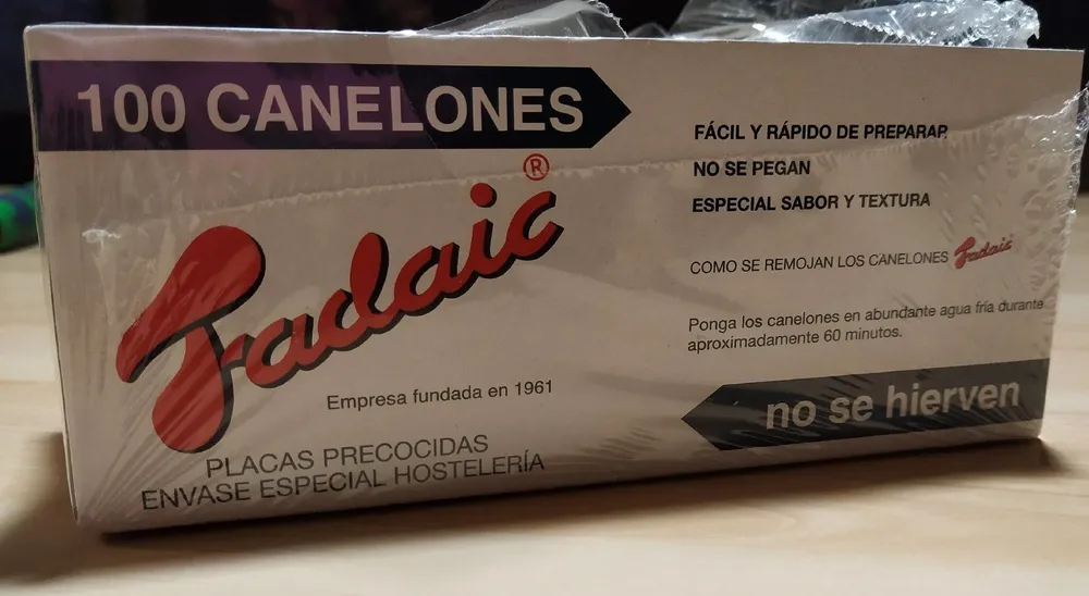 Pasta canelones