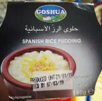 Spanish rice pudding
