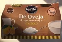 Yogur de leche de oveja con un toque de limon