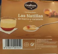 Las natillas de huevo y caramelo