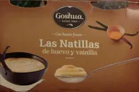 Natillas de huevo y vainilla