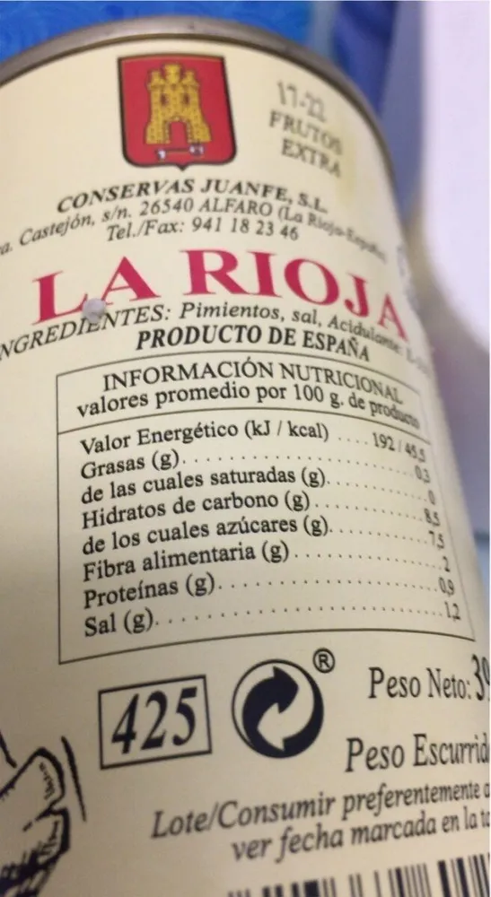 Pimientos del piquillo extra para rellenar