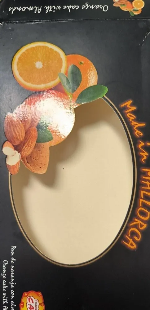 Pan de naranja con almendras