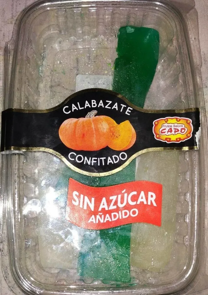Calabazas confitado sin azucar