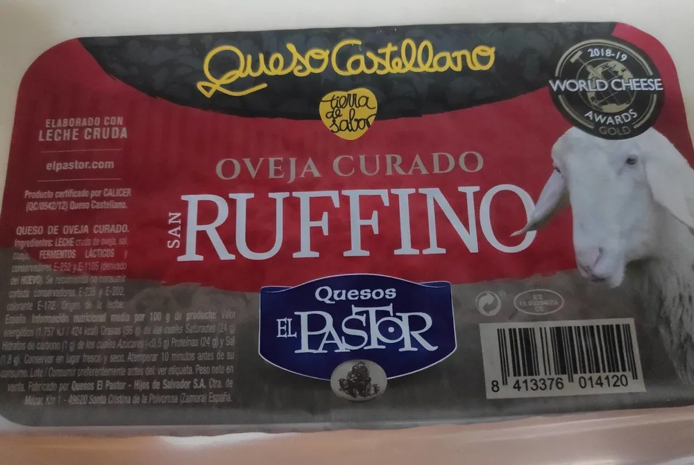 Queso curado de oveja  San Rufino