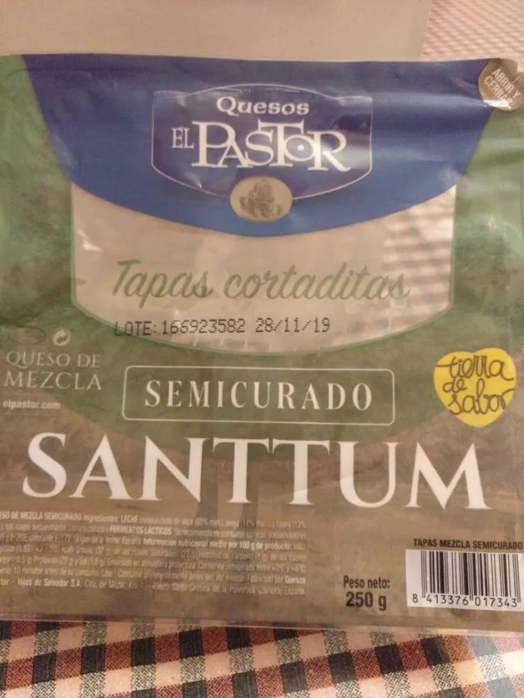 Santtum - Queso semicurado cortado en tapas