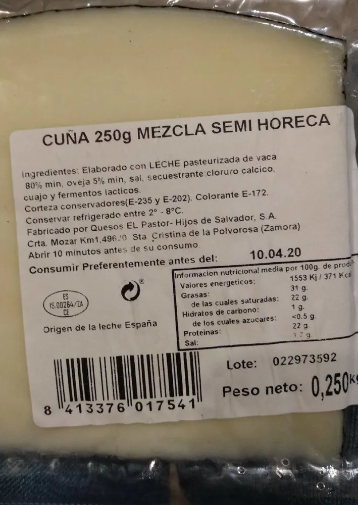 horeca queso