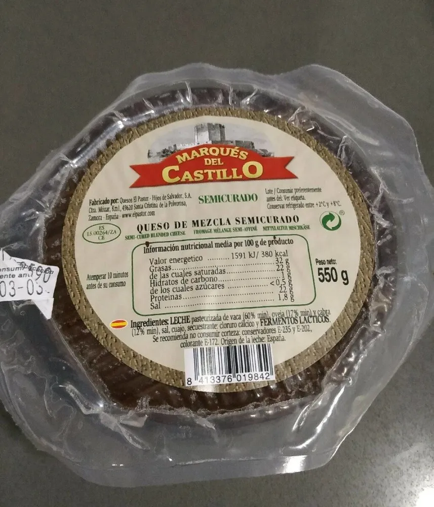 Queso de mezcla semicurado