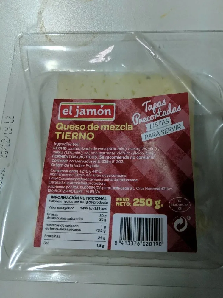 Queso de mezcla tierno