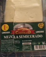 Queso de lonchas mezcla semicurado