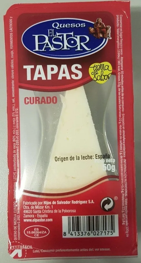Queso curado, TAPAS