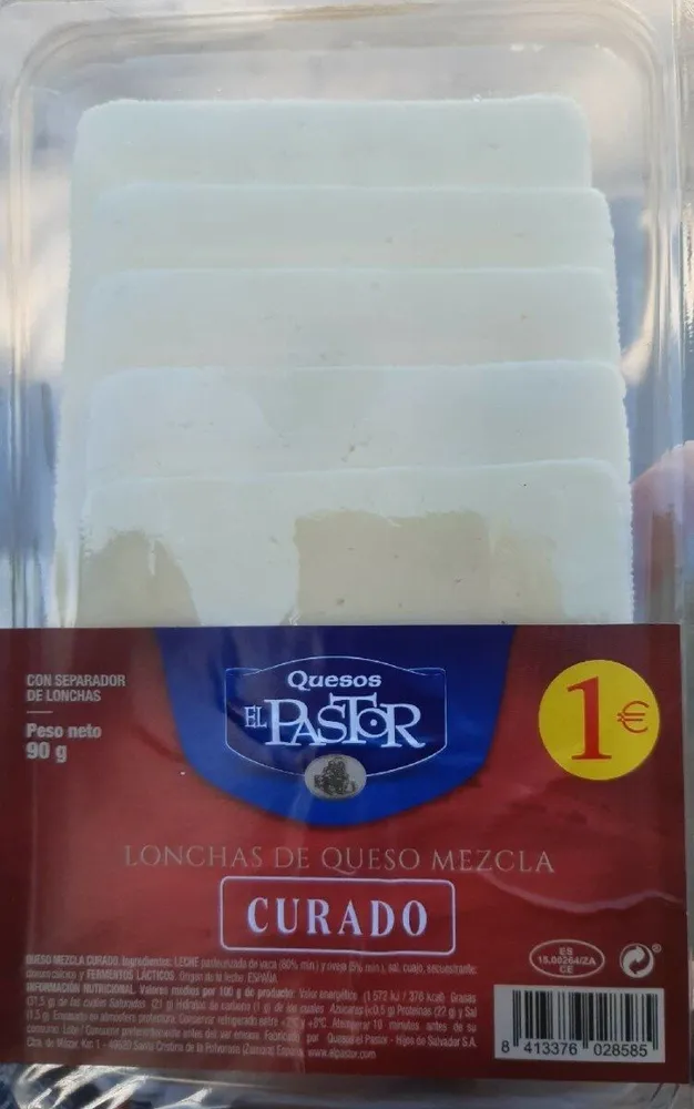 Lonchas de queso mezcla