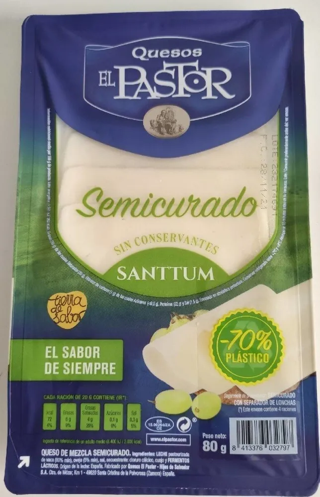 Queso semicurado lonchas