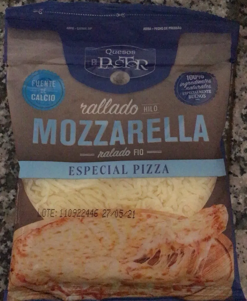 Queso mozzarella rallado