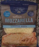 Queso mozzarella rallado