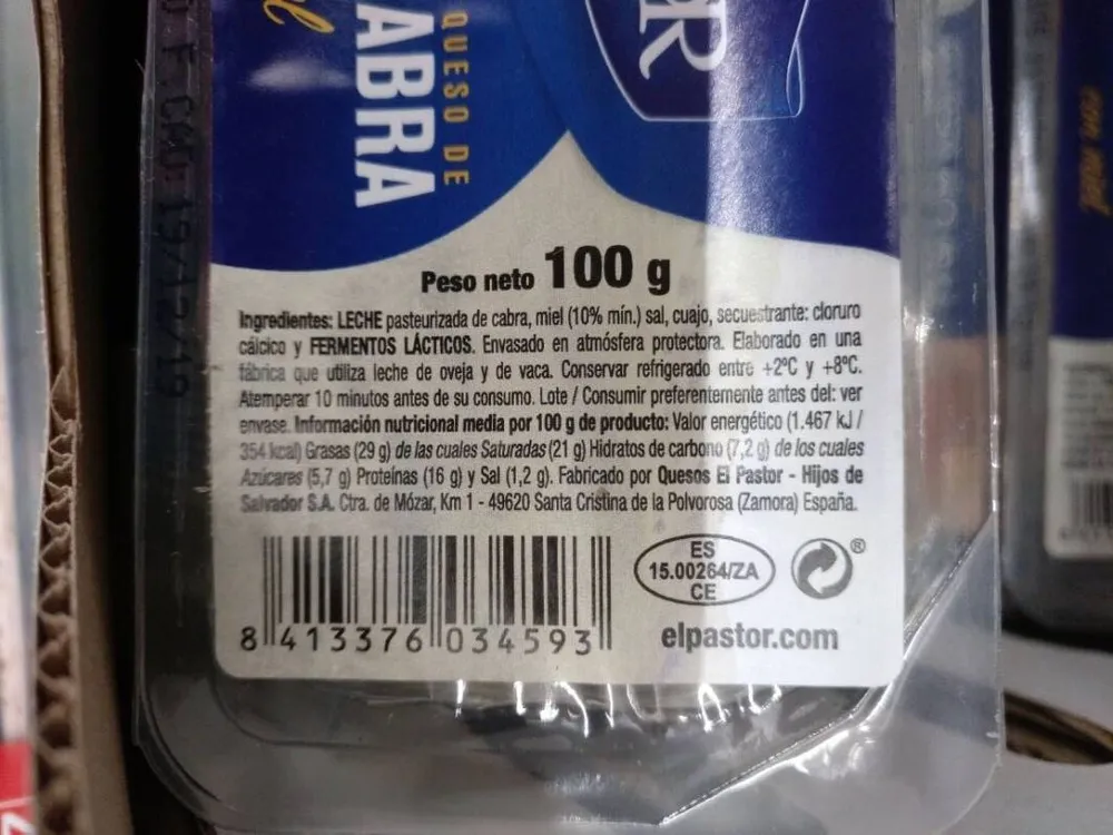 Rulo de queso de cabra