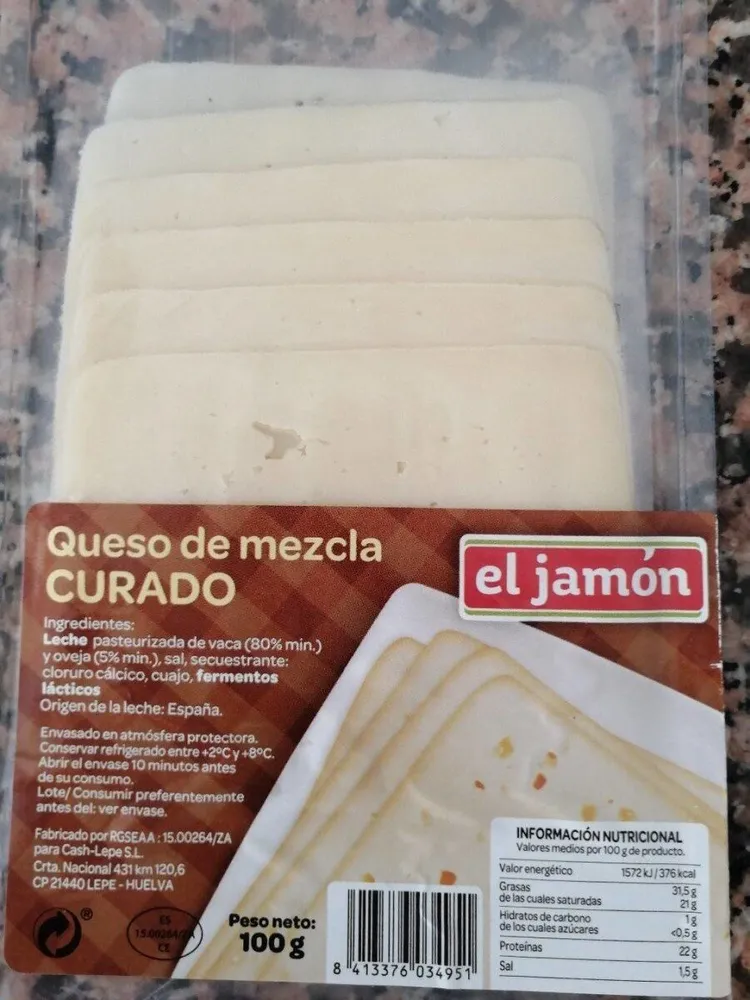 Queso de mezcla curado