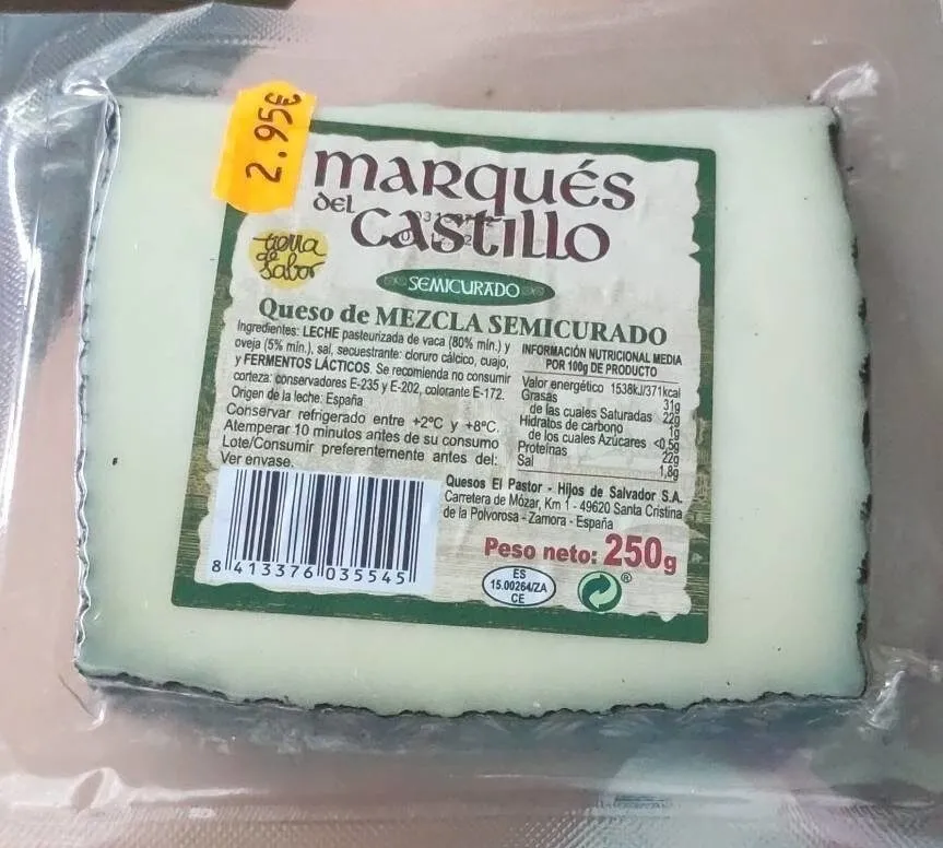 Queso de mezcla semicurado