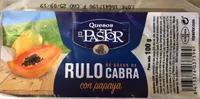 Rulo de queso de cabra con papaya