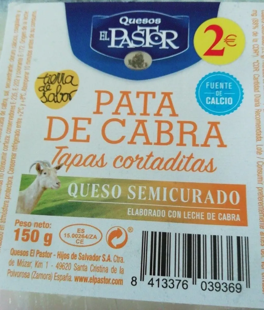 Queso semicurado pata de cabra