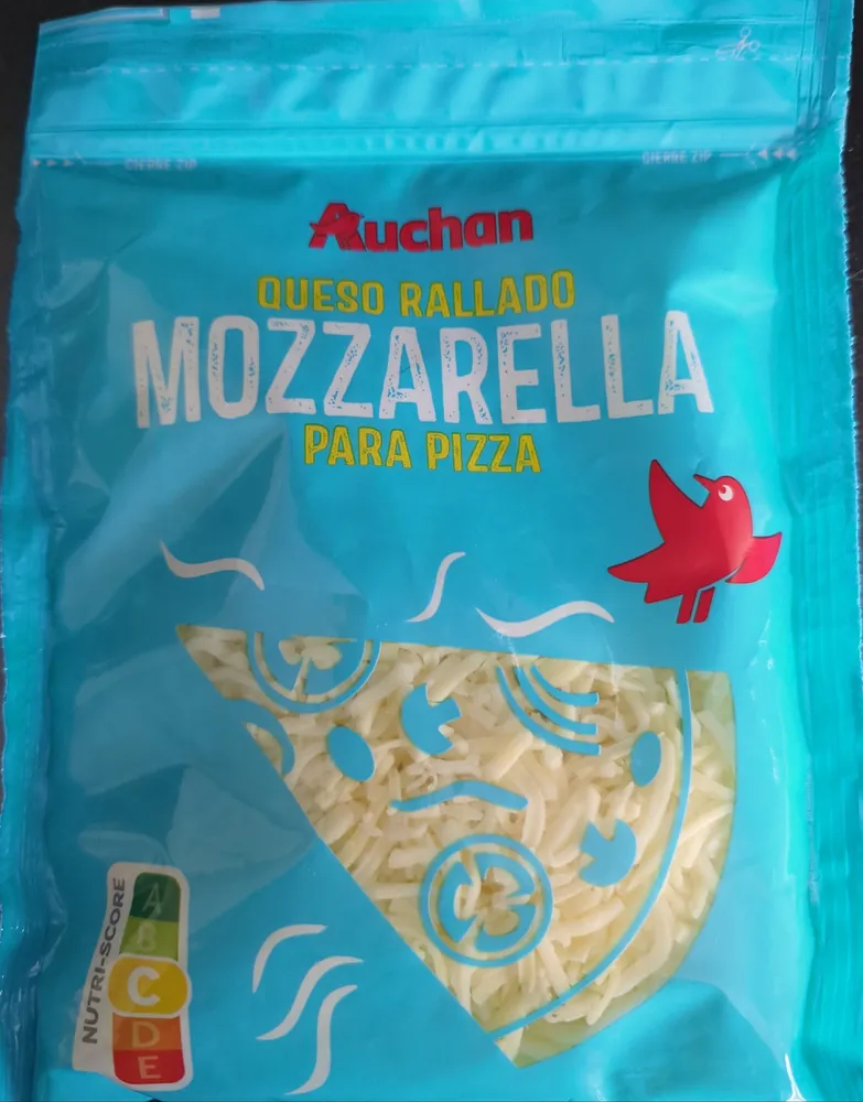 Queso rallado mozzarella para pizza