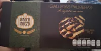 Galletas Palmeras de hojaldre con cacao