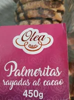 Palmeritas rayadas al cacao