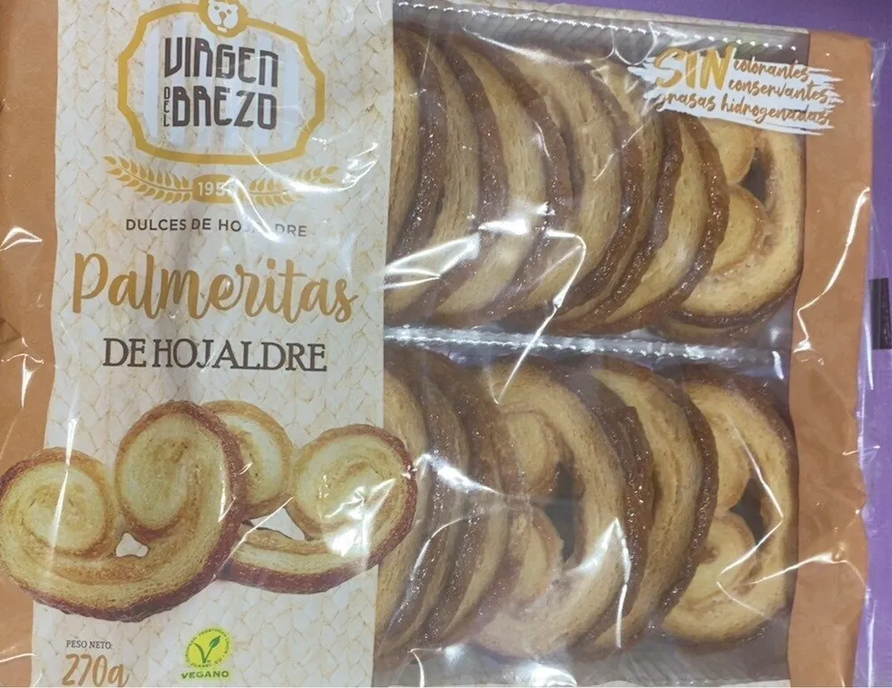 Palmeritas de hojaldre